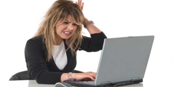 Lady at computer